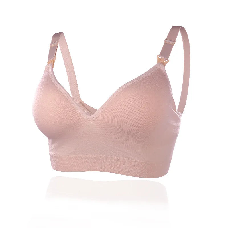 Maternity Nursing Bra for Breastfeeding Women Open-Bust Sleepwear Lactating Bralette Comfortable Underwear for Pregnant Mothers