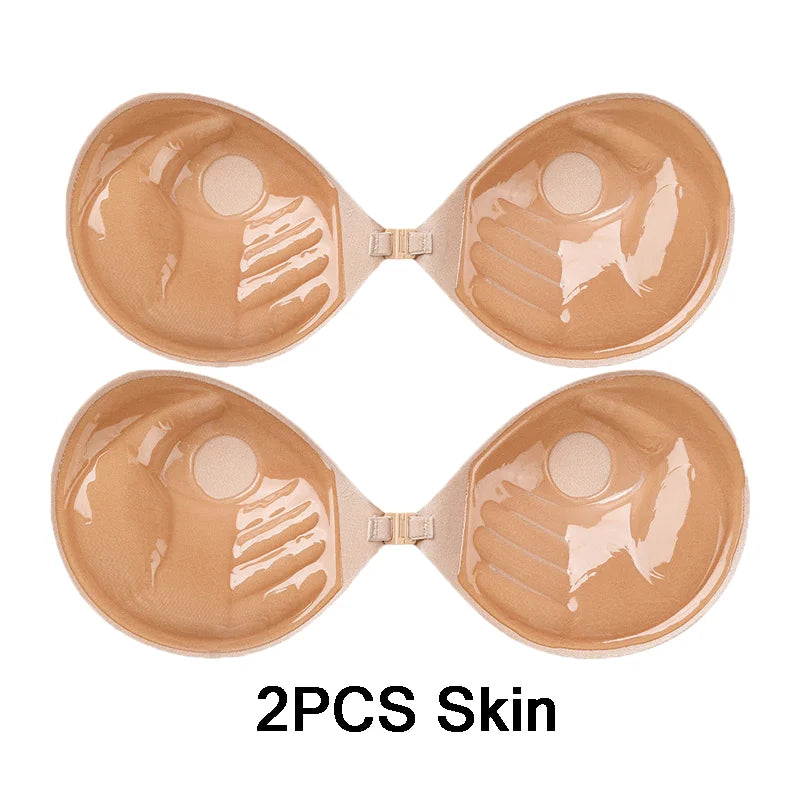 2/1pcs Women Self Adhesive Lift Up Bra Invisible Cover Bra Silicone Pad Strapless Breast