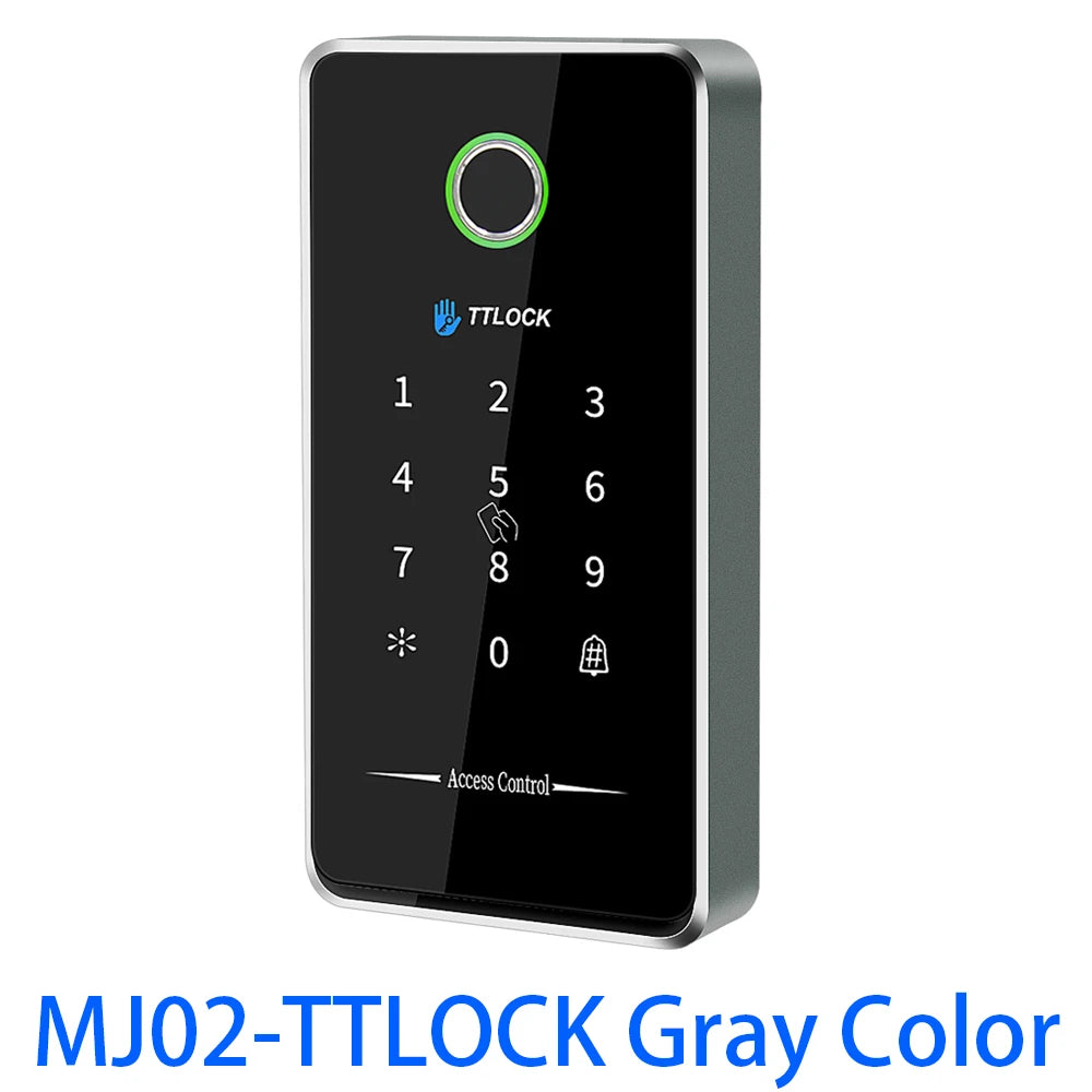 TTLOCK App Smart Lock Access Control Keypad Metal Reader Outdoor Fingerprint NFC Bluetooth Rfid Passcode Card Ip67 Waterproof