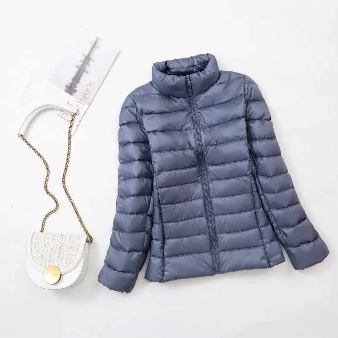 Women Ultra Lightweight Packable Puffer Coats Slim Fit