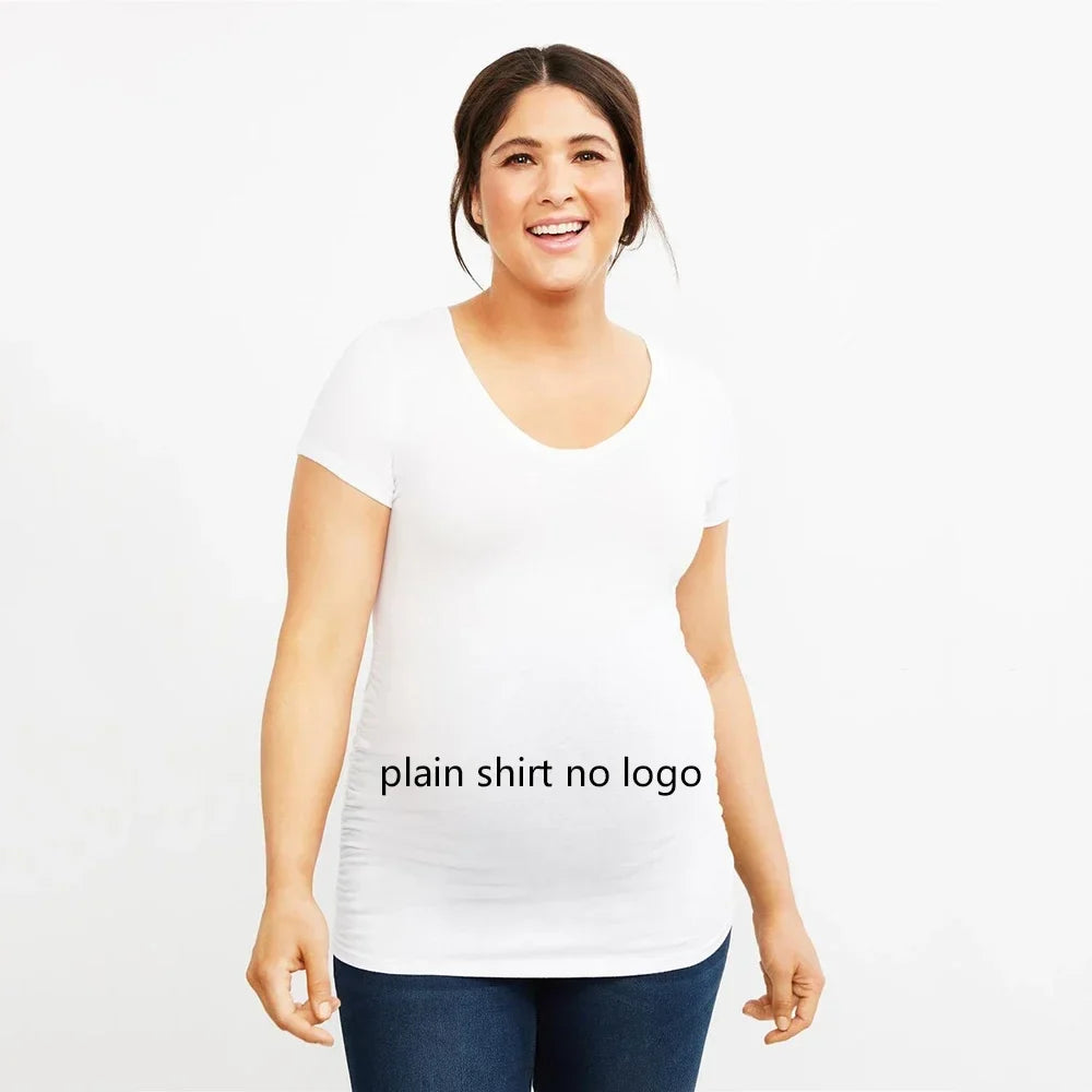 Women Pregnancy T-shirt It's A Girl Baby Print Pregnant Maternity T-shirts Funny Pregnant Women Summer Tees Tops