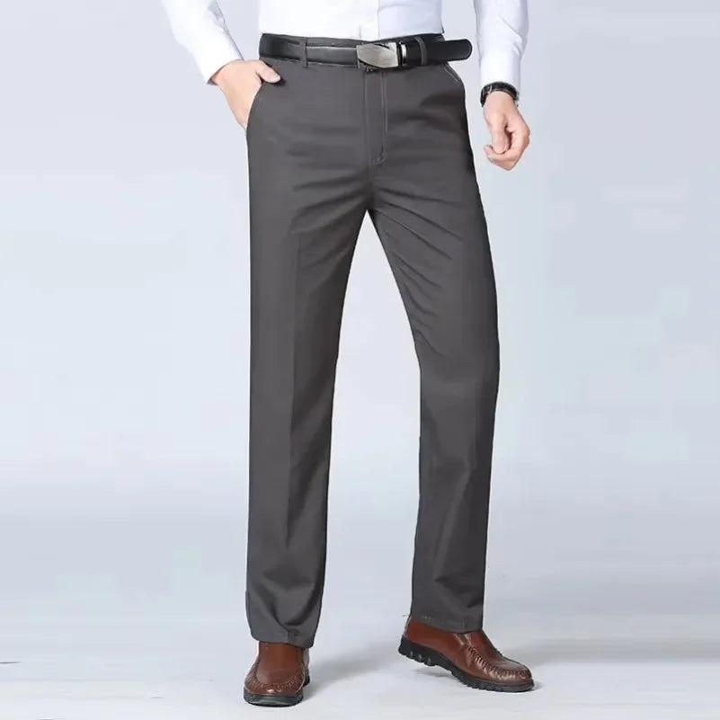 Summer Thin Autumn Thick Cotton Straight Loose Suit Pants