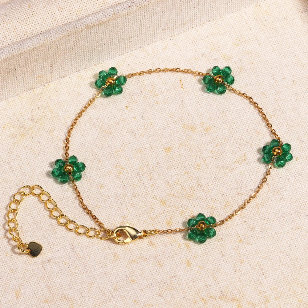 Mix Style Green Micro-inlaid Zircon Tennis Bracelet for Women 2025 New Men Bracelet Homme Jewelry Accessories Wholesale