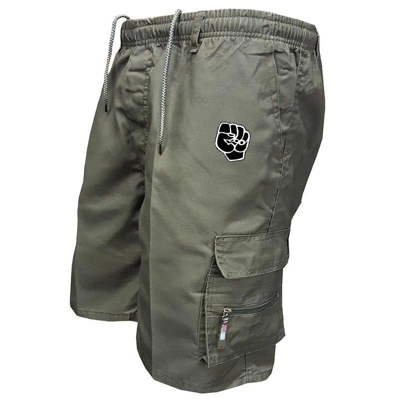 Summer Men's Cargo Shorts Bermuda Cotton Multi-pocket Casual Outdoor Short Pants