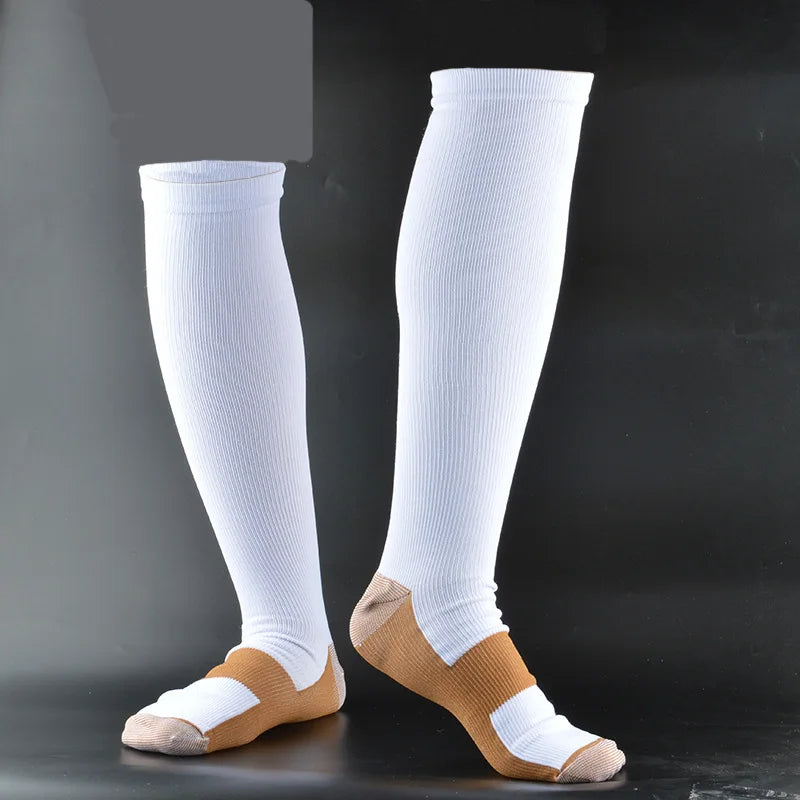 Copper Compression Men Women Socks Anti Fatigue Pain Relief Knee High Stockings 20-30 Athletic Pregnancy