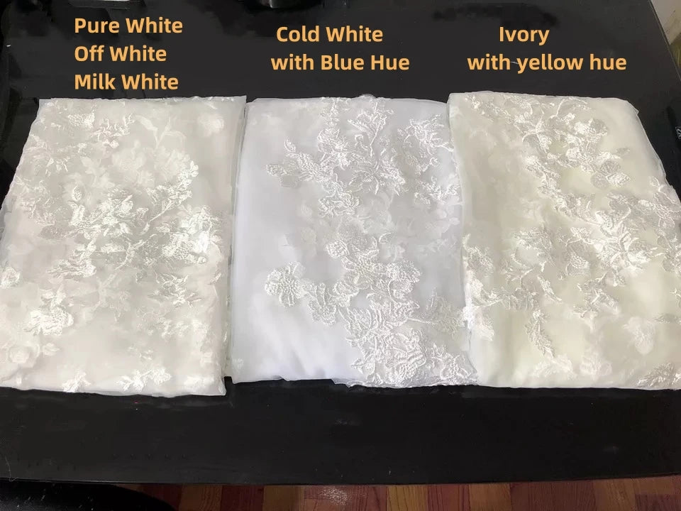 Pearls Bridal Veil 2 Tiers Blusher Wedding Veil Face-Covered With Comb White/Ivory Cathedral 300cm