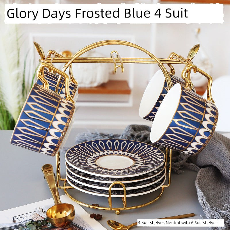 Luxury Gold Plated Ceramic Dinnerware