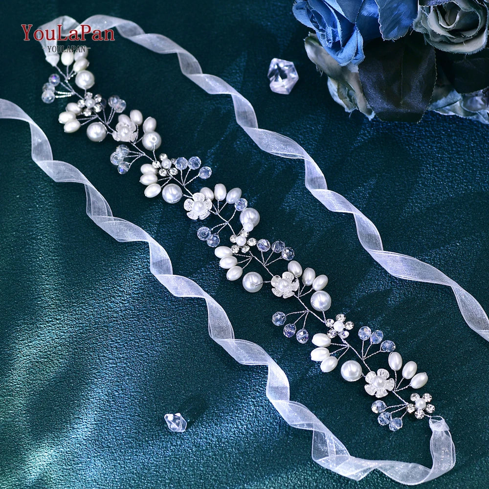 Wedding Dress Belt Sash for Woman Bridal Bridesmaid Floral Belt