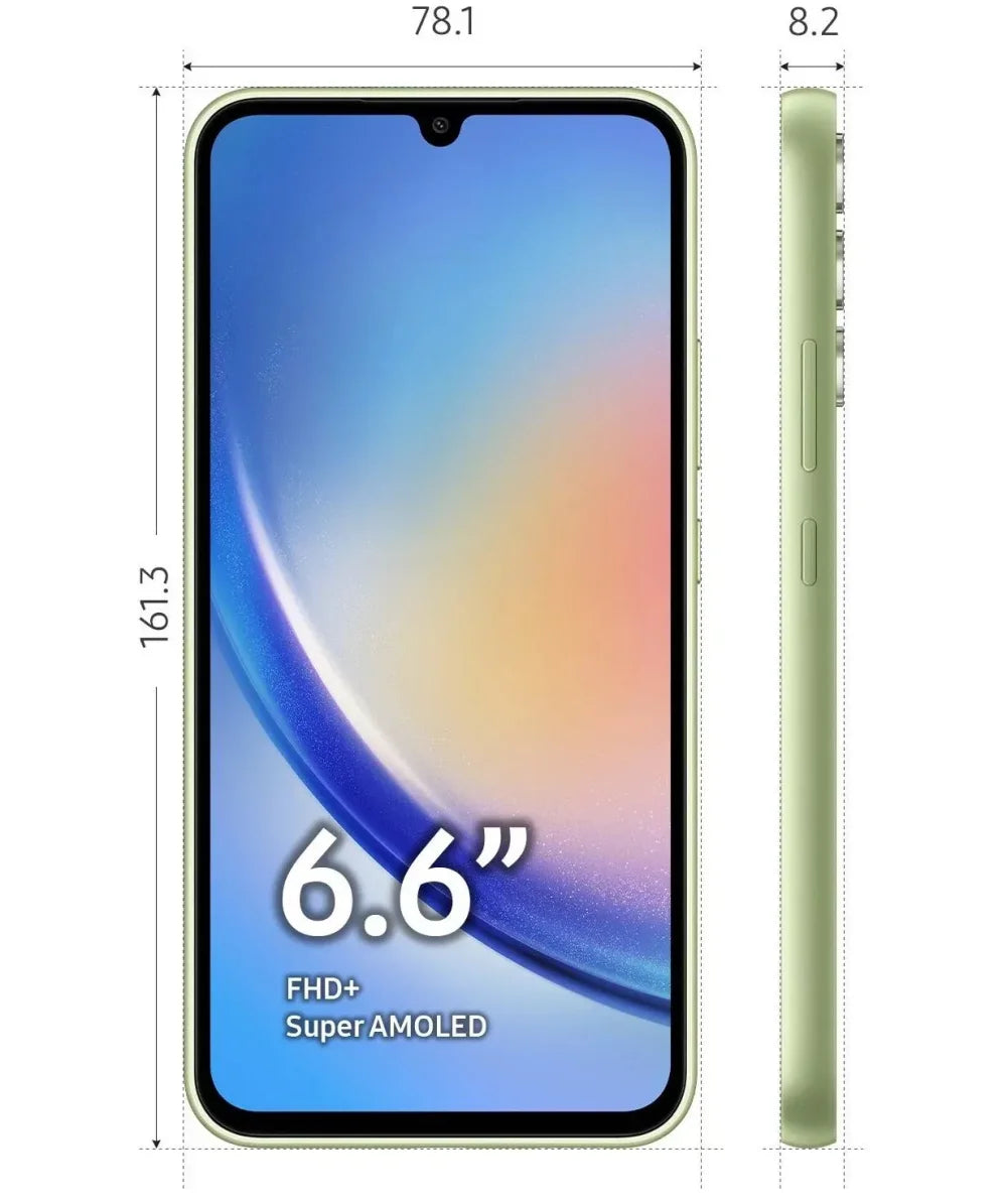 Samsung Galaxy A34 5G A346B A346E Original 6.6" AMOLED 4/6/8GB RAM 128/256GB Octa Core Exynos NFC Unlocked Cell Phone