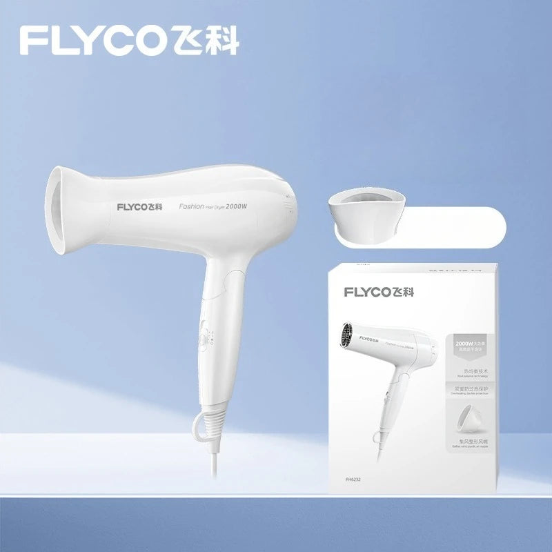 Flyco Hair Dryer High Wind Speed Drying Constant Temperature Hair Care High Power Household Hair Dryer Supports Cold and Hot Air