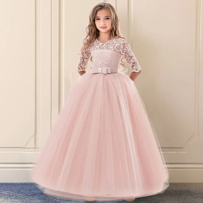 Girls Princess long Formal Dress