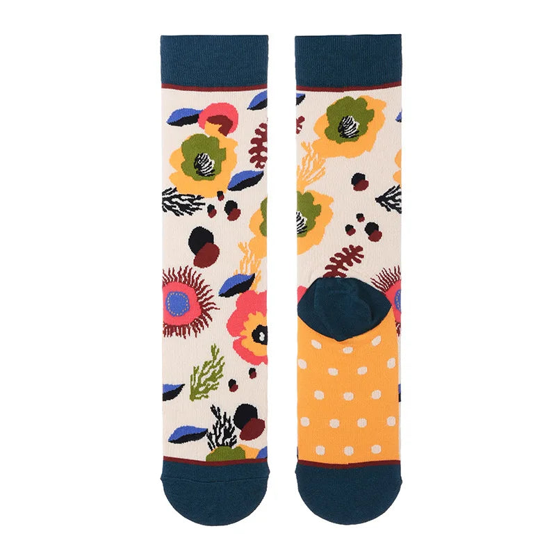 Fashion Colorful Spring Autumn Women's Socks