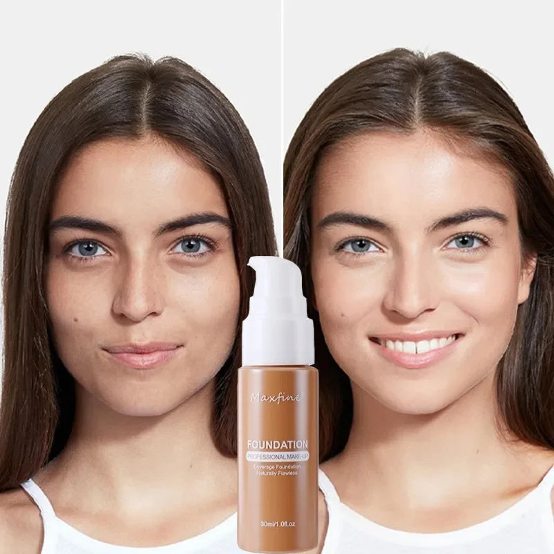 Liquid Face Foundation Cream Oil-Control BB Cream Matte Base Brightening Cosmetic