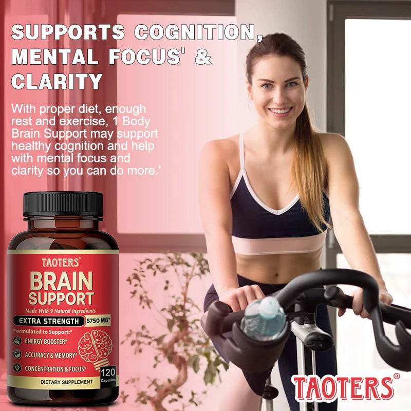 Ashwagandha+Ginkgo Biloba Root Extract Capsules, Improves Mood and Stress, Boosts Sleep and Energy, Helps Boost Memory and Focus