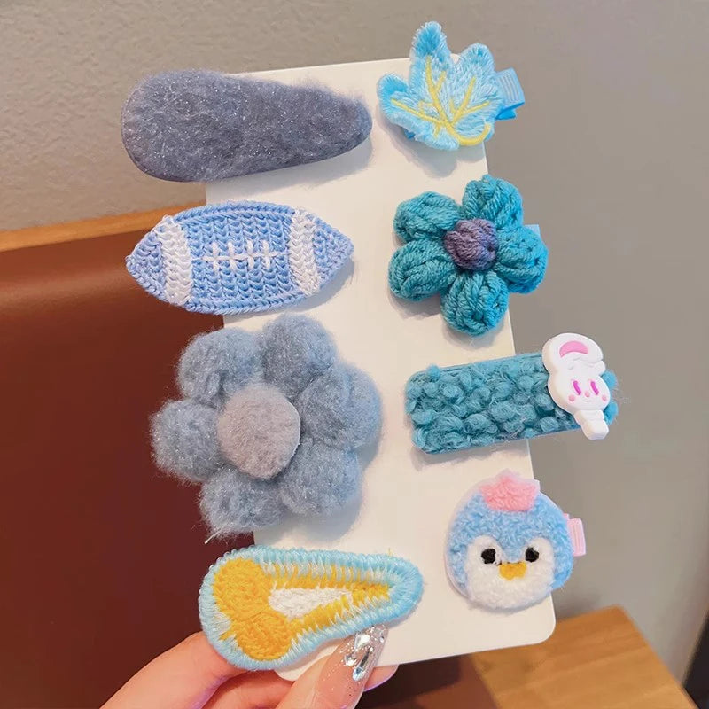 Children's Plush Hairpins Clip Side Barrettes