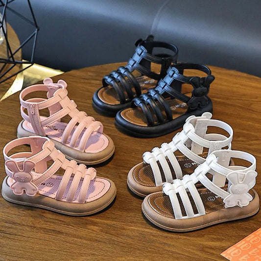 Summer Girls Soft Bottom Sandals Open-toe 1-3 yrs