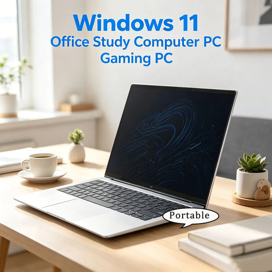 14.1 Inch FHD Ultra Thin Laptop Intel N3700/4405U Win11 DDR4 16GB/32GB RAM 2TB SSD Portable Business Office Notebook PC