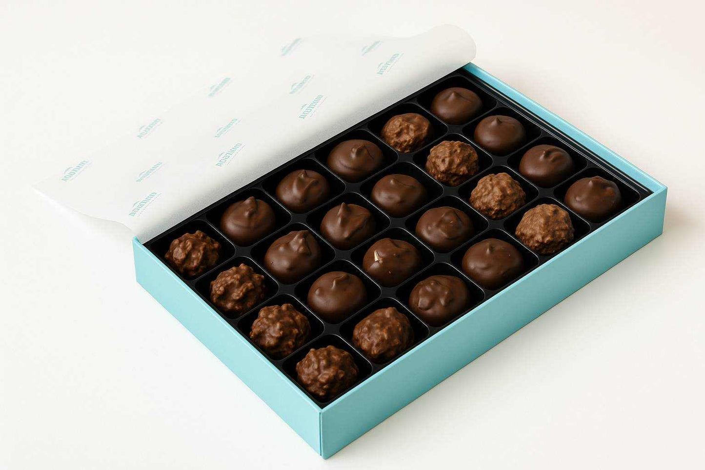 Andy Anand Sugar Free Chocolate Sampler: Caramels, Butter Creams, and Clusters (60% Cocoa Butter)