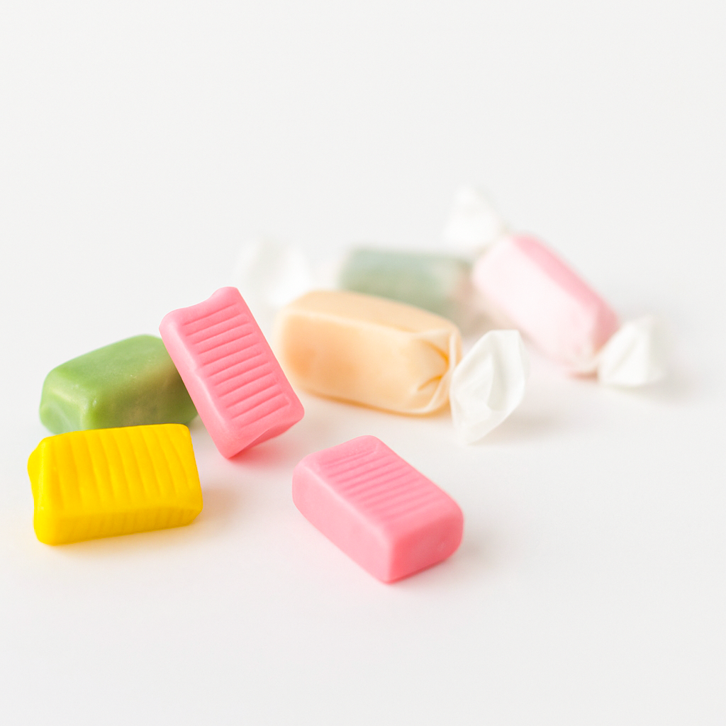 Andy Anand Sugar Free Fruit Taffy Toffees – Strawberry, Orange & Lemon Trio, Gluten Free, 35 Pc 7 Oz, Made in Europe