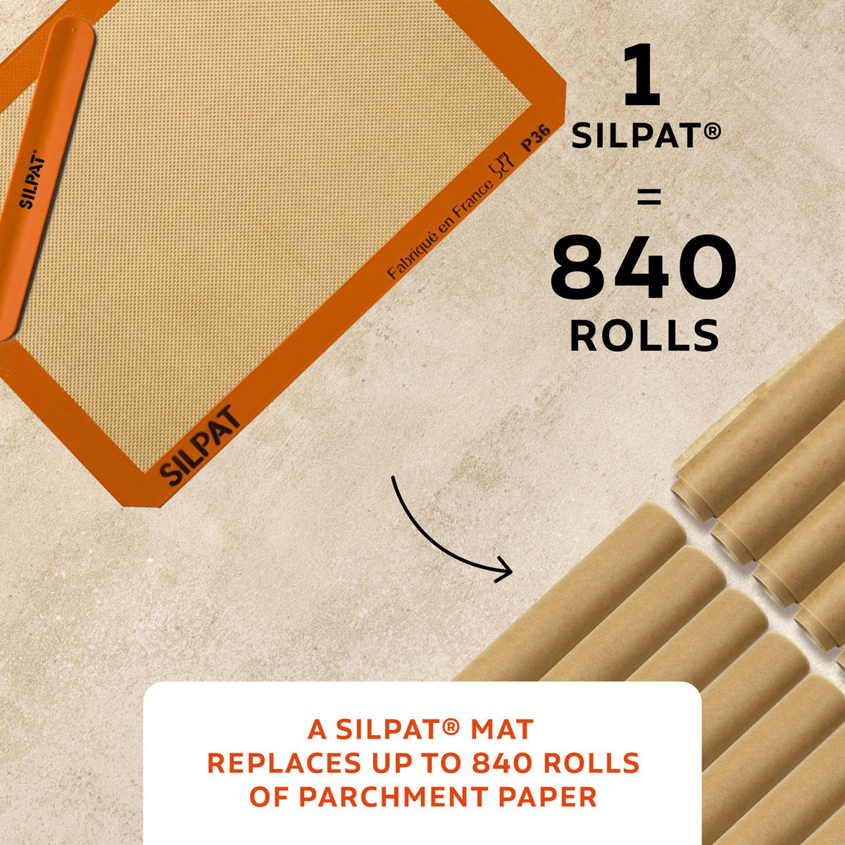 Silpat Half Size Baking Mat & Sil-band