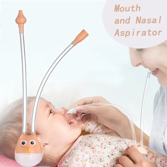 Baby Nasal Mouth Silicone Booger Suction Pipe for Infant