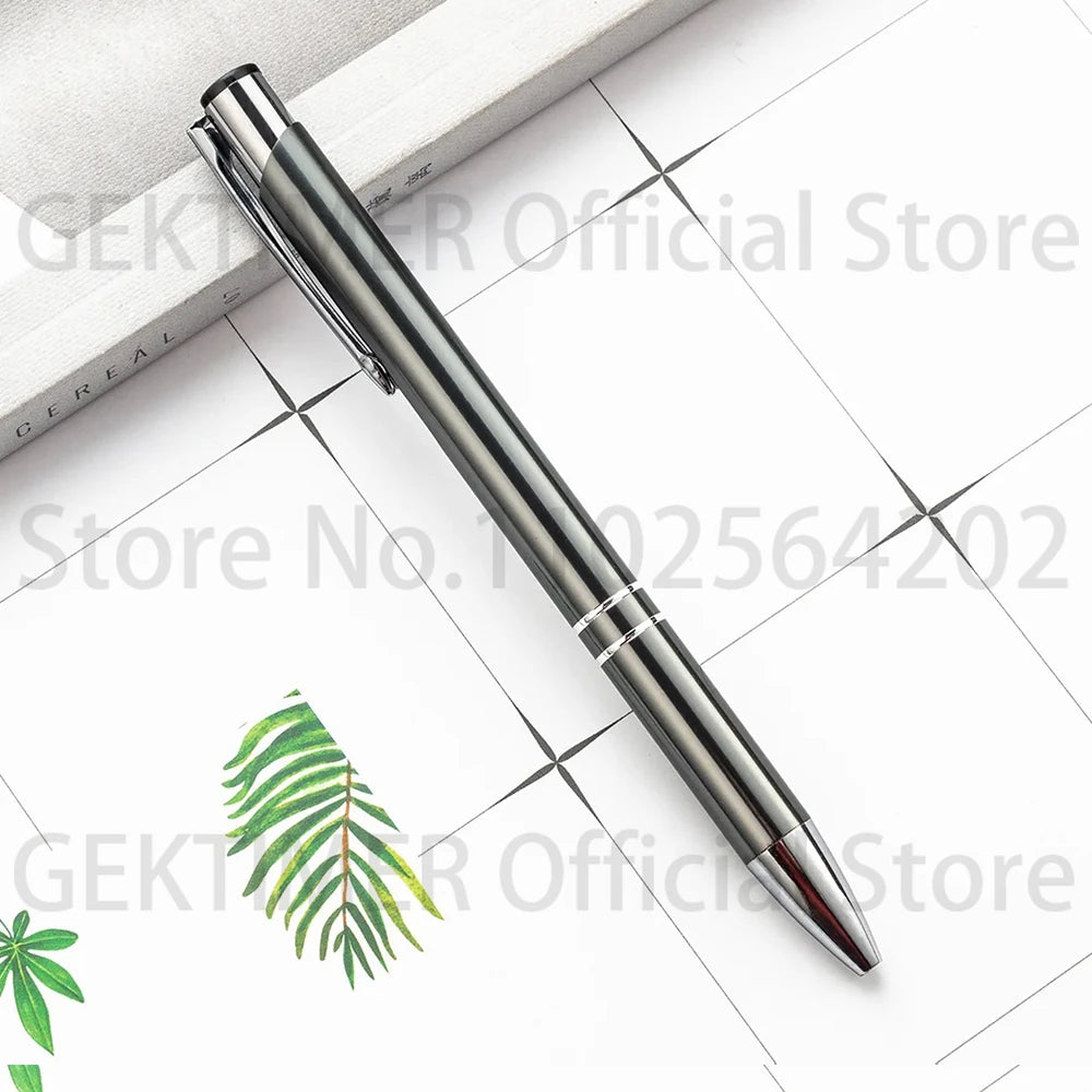 100 50 20 Pcs Custom Ballpoint Pen Metal Pen Support Custom Logo Advertising Wholesale Personalized Pen Advertising Gift