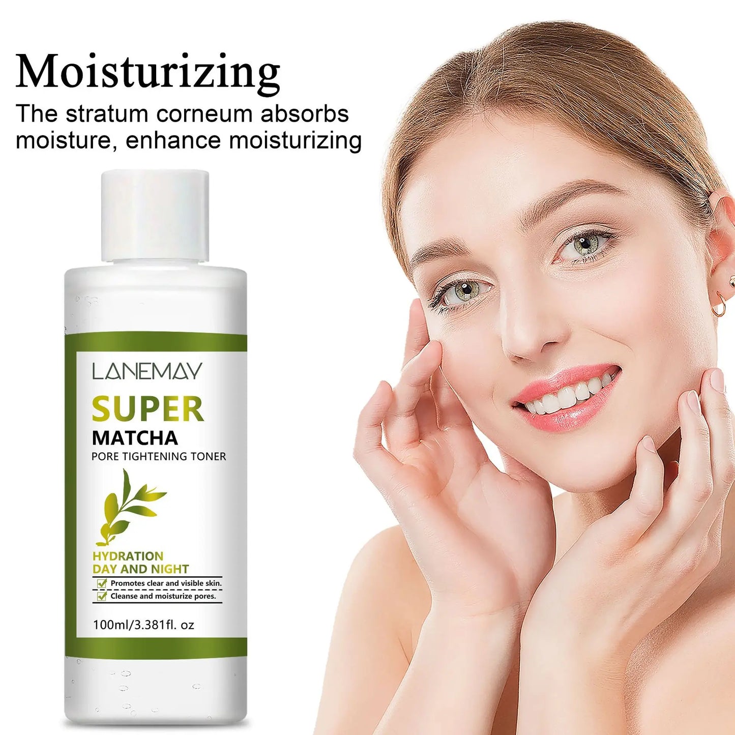 Matcha toner deeply moisturizes and hydrates the skin, improves pores, tightens the skin, and enhances skin luster 100ml