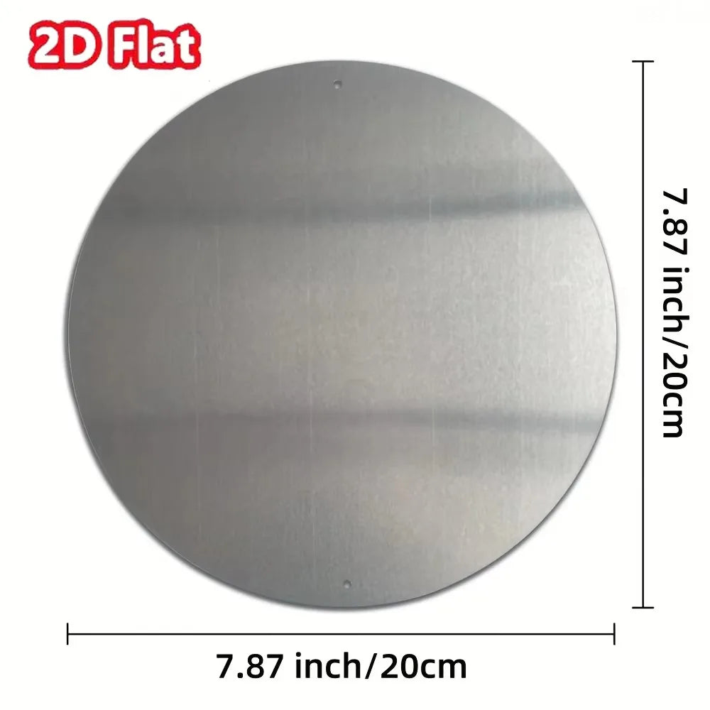 Vintage Pink Christmas Round Sign Foil Engraved Wall Art with Festive Deer, Sleigh & Holiday Gifts Design