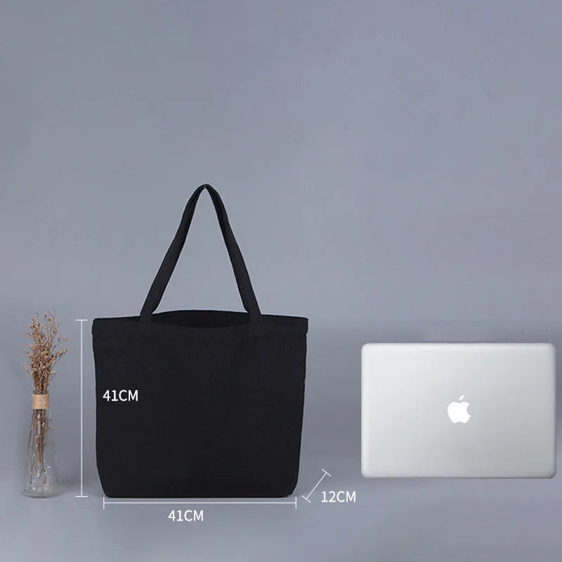 Bulk Wholesale 100pcs/Lot Reusable Cotton Bag Custom Canvas Shopping Tote Bags with Logo