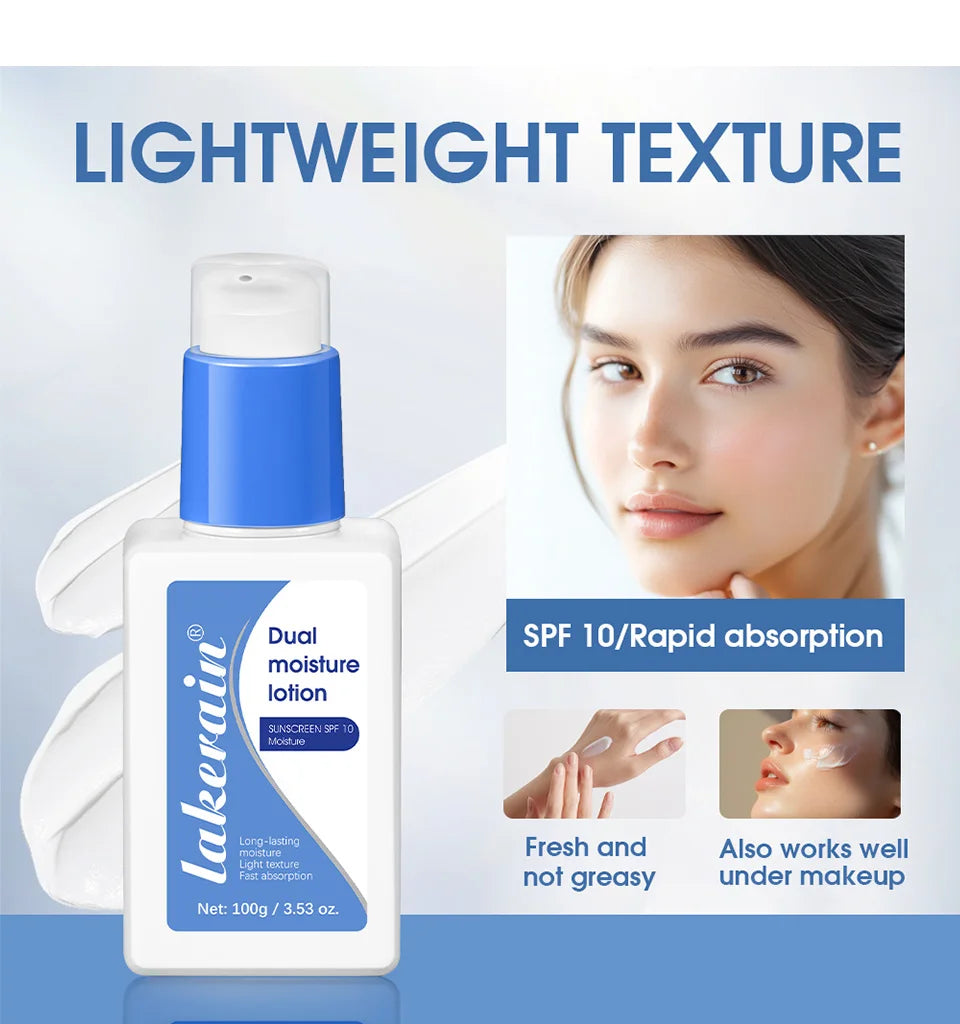 Milk Toner & Moisturizing Lotion Set Long Lasting Hydrating Oil Control Soothing Skin SPF10 Sunscreen Suitable For All Skin Type