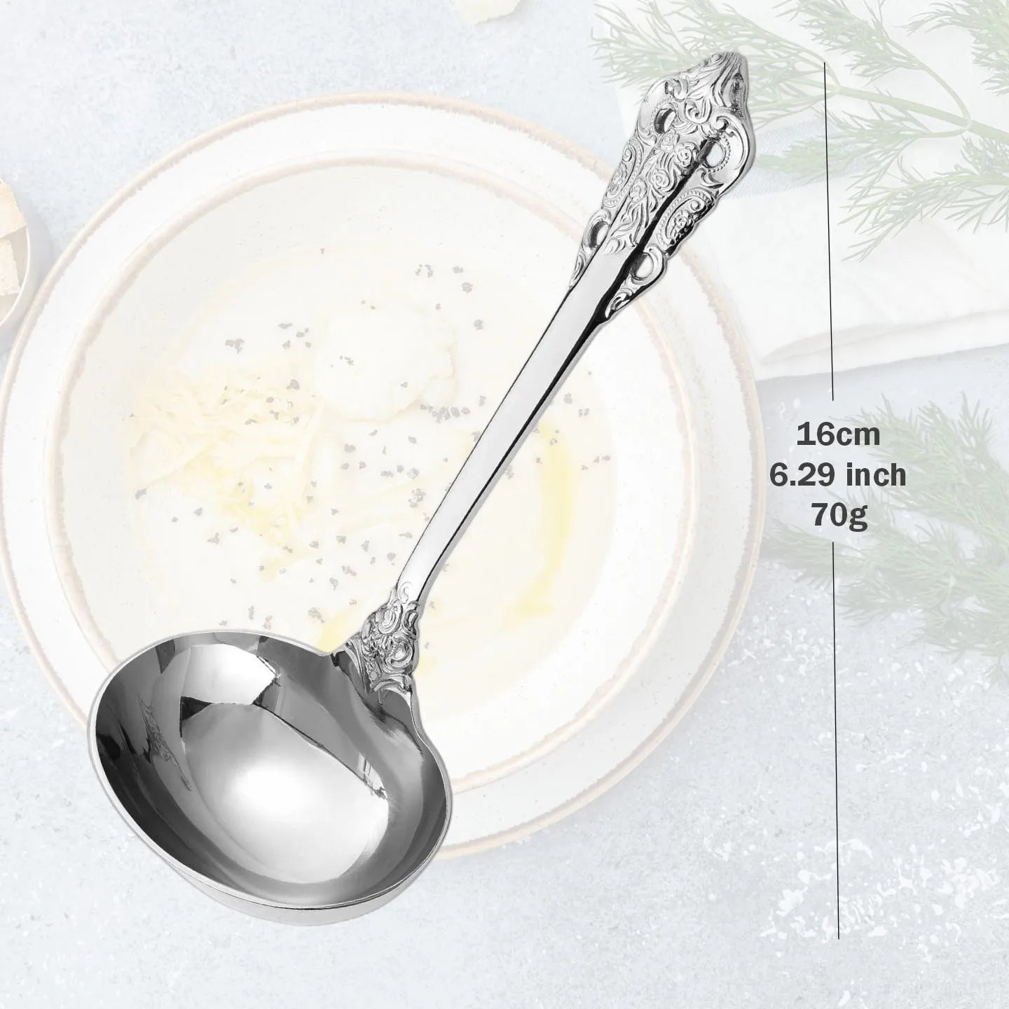 2/3/4/5/6 pieces 6.29 inch mini gravy sauce ladle for mixing and stirring Cereal Sauce Gravy Condiment non cooking soup ladle