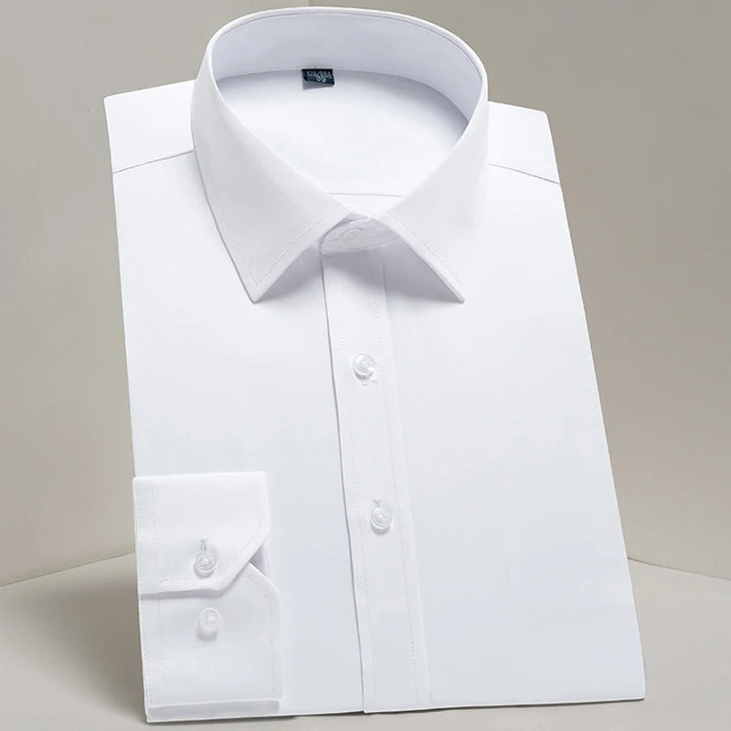 Men's Classic Long Sleeve Standard-fit Dress Shirts