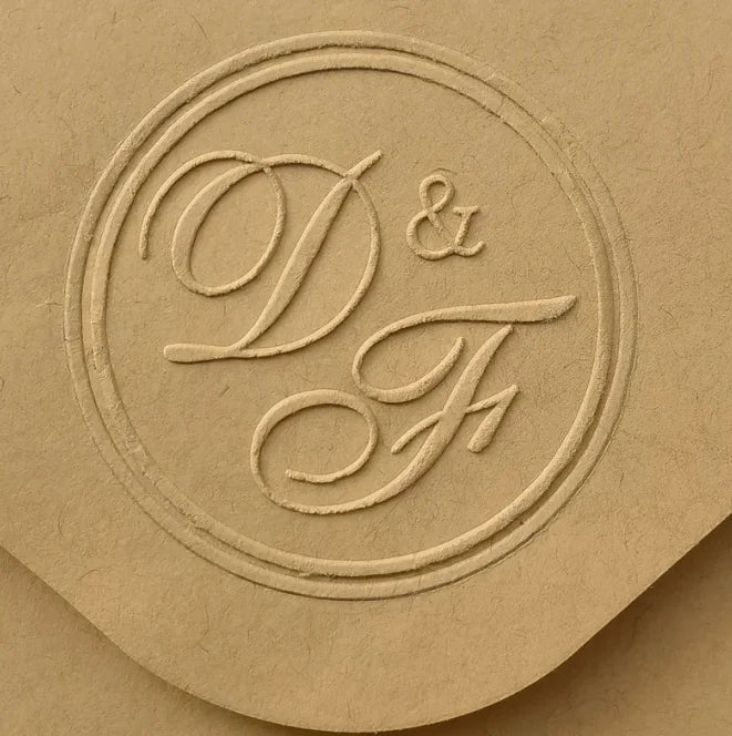 Custom Initials Embosser stamp,Book Embosser Personalized Wedding Embossing Stamp, Address Stamp, Form the Library Embosser