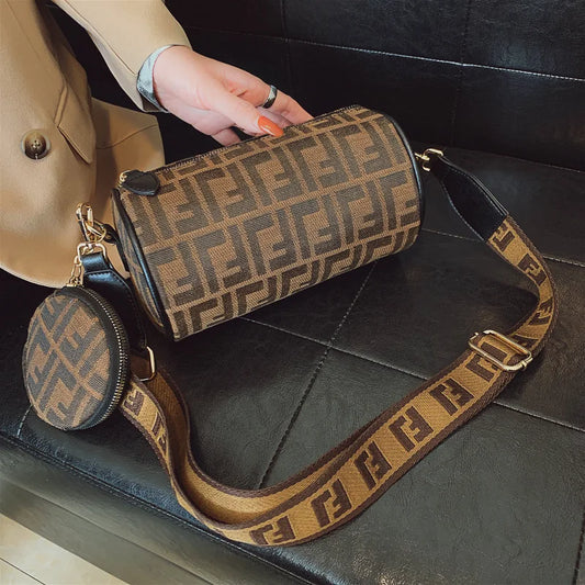 Luxury Cylindrical Women's Shoulder Crossbody bag