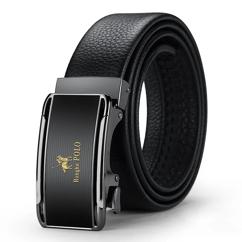 Men's Genuine Leather Belt Adjustable Waistband
