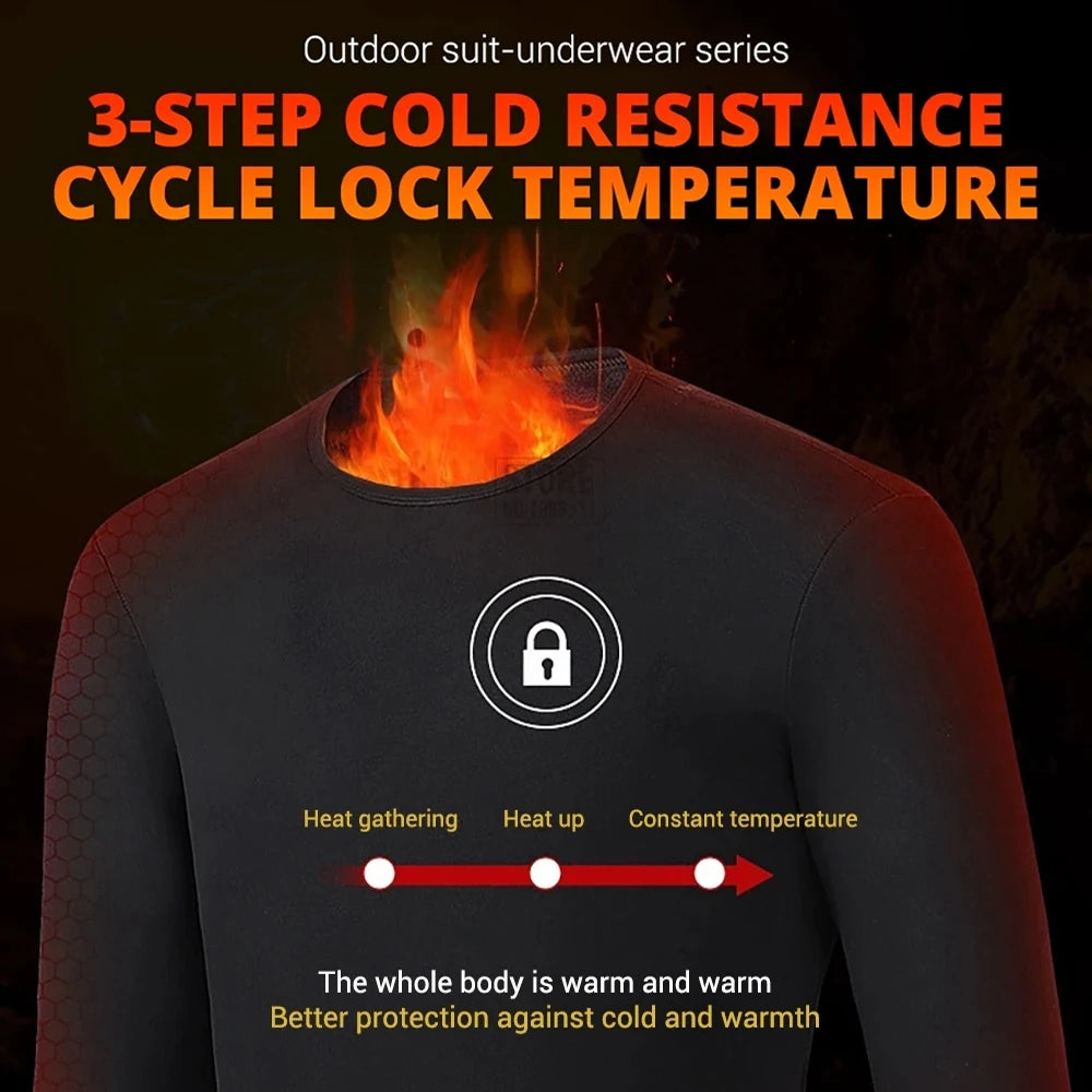 52 Areas Heated Underwear Winter Thermal Women Men Heating Jacket Winter Accessories USB Electric Heating Clothes