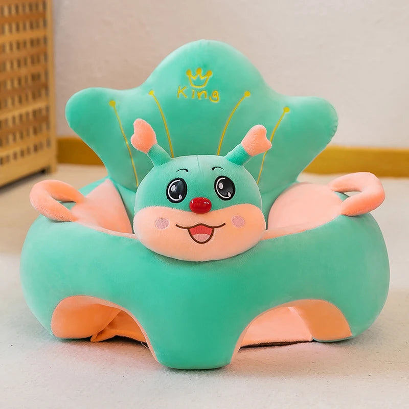 Baby Sofa Support Seat Cover Plush Chair Learn To Sit Comfortable Cartoon Toddler
