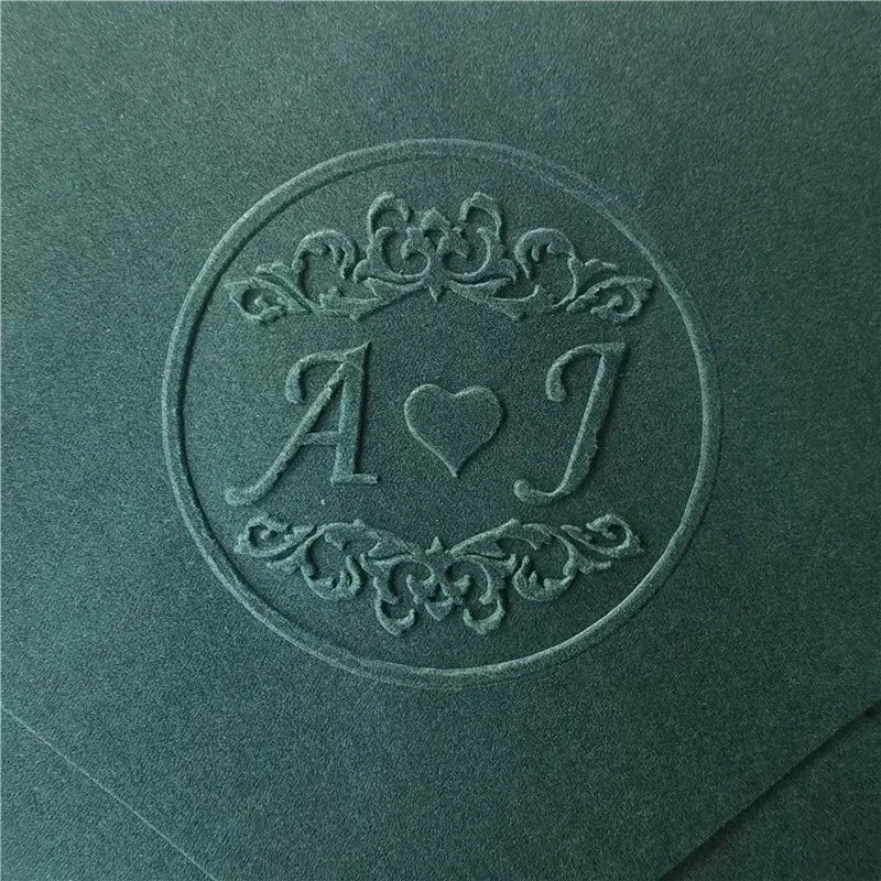 Custom Initials Embosser stamp,Book Embosser Personalized Wedding Embossing Stamp, Address Stamp, Form the Library Embosser