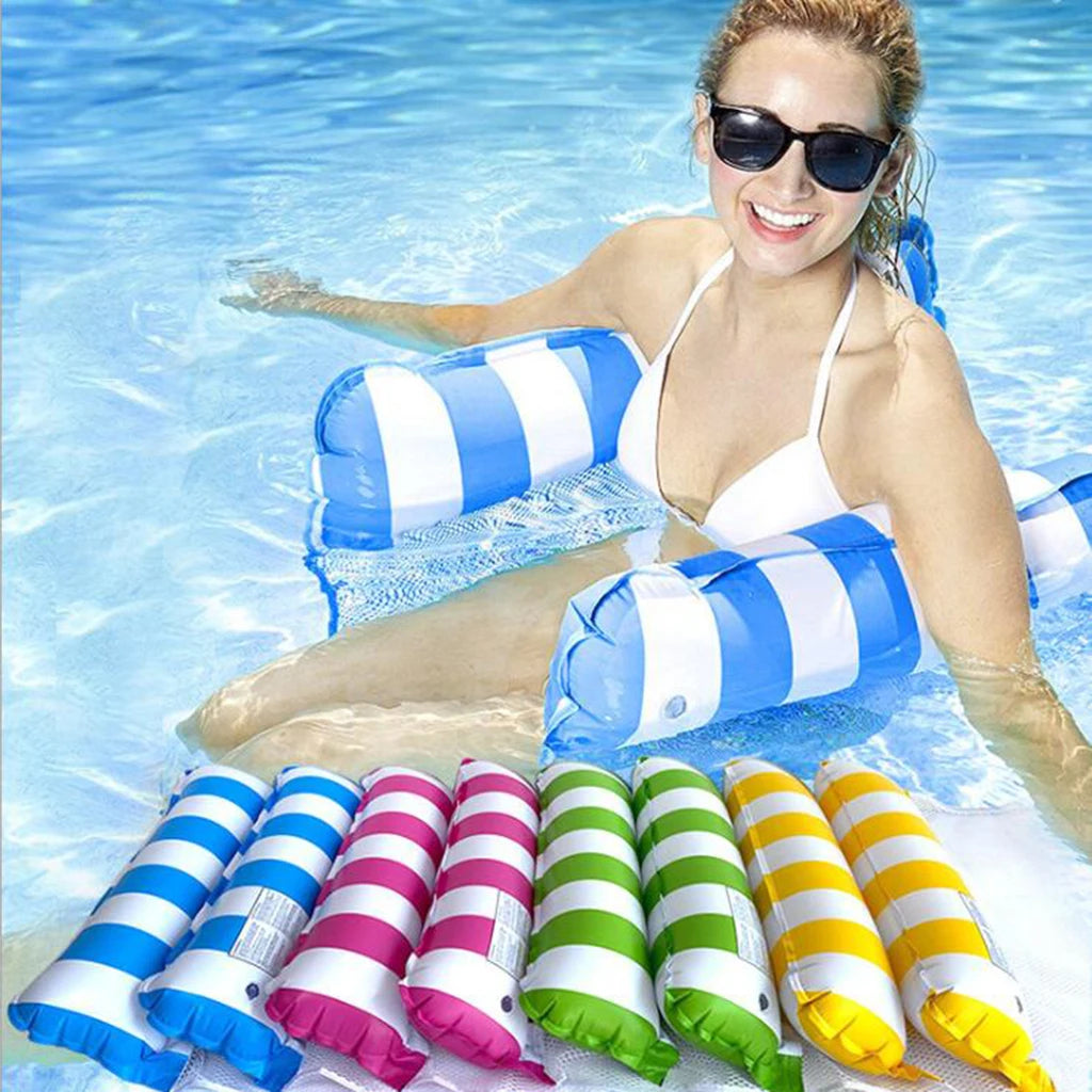 Summer Inflatable Floating Water Mattresses Hammock Lounge Chairs Pool Float Sports Toys Carpet Float Pool Accessories