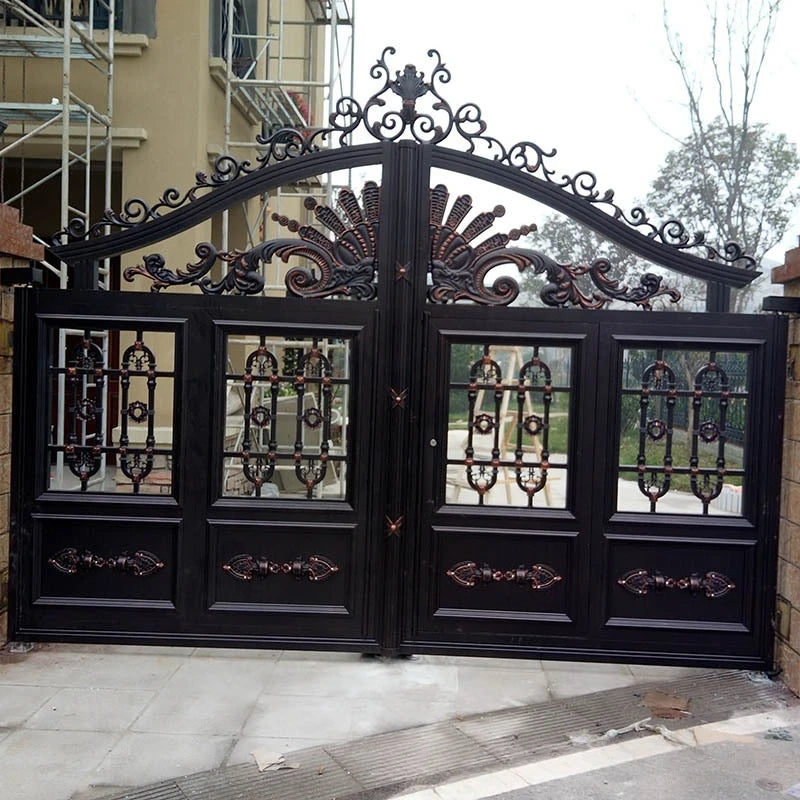 Gate villa aluminum courtyard European style garden gate manufacturer supply