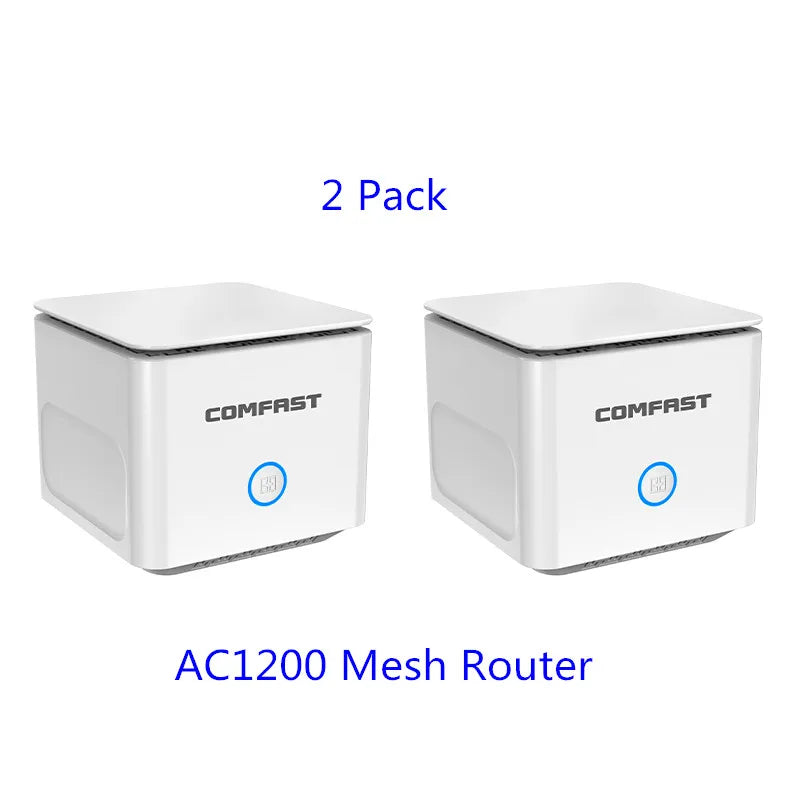 Comfast AC1200 Mesh WiFi System Whole Home Coverage Gigabit Wi-Fi Router Range Extender 4*5dbi Antena Mesh Network Booster 3Pack