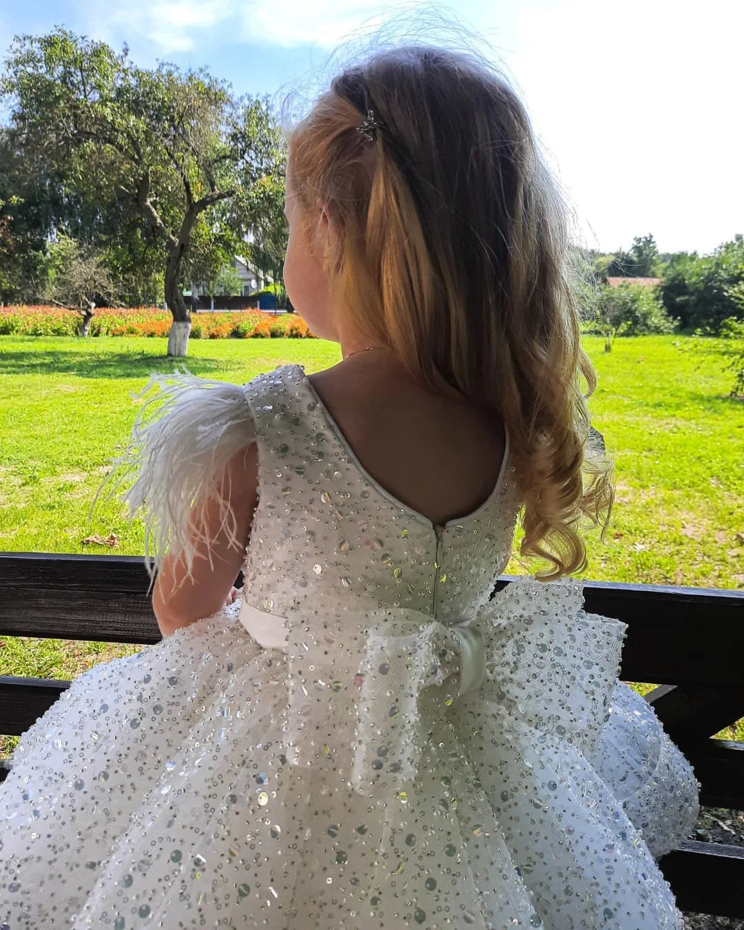 Lace Tulle Princess Flower Girl Dress