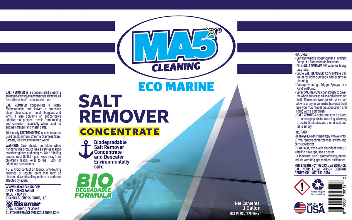 MA5X Salt Remover Concentrate 55-Gallon Drum | Marine Hull, Engine Flush & Fleet Washdown