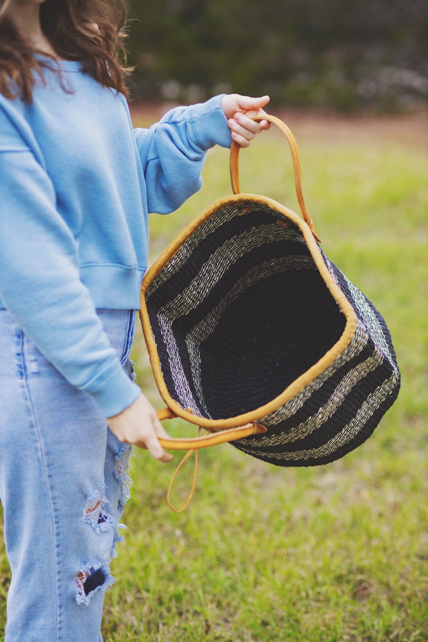 Balance Flow Handmade Sisal Straw Basket Tote