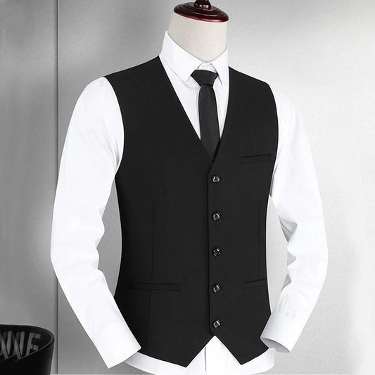 Fashion Suit Vest Standard Version Waistcoat Men's Outerwear Trendy For Wedding Prom