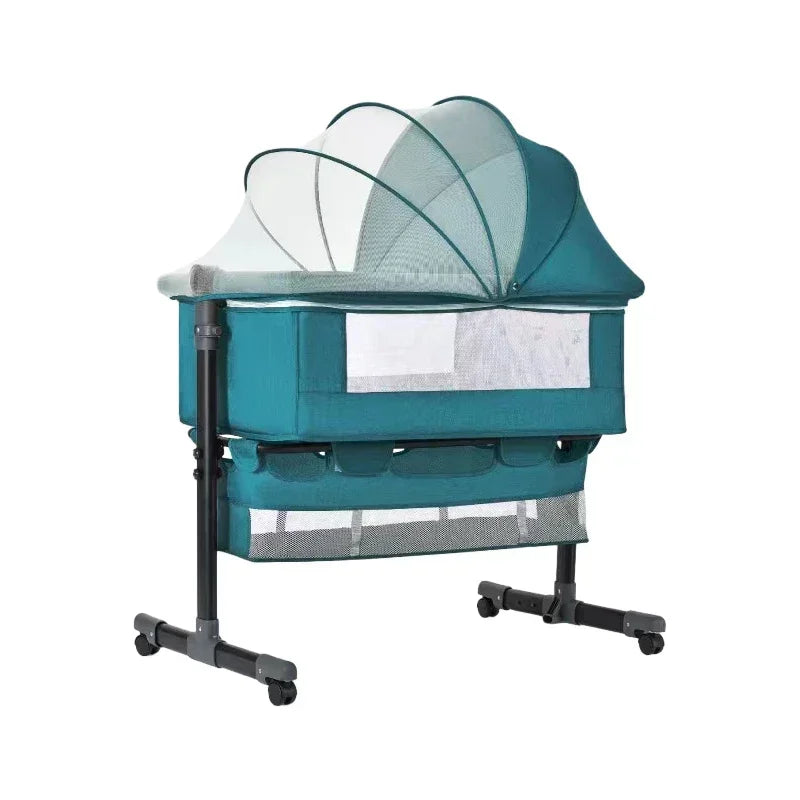 Portable Bedside Sleeping Equipment for Infants, Baby Crib with Covered Bed, Baby Cradle, Newborn Bed