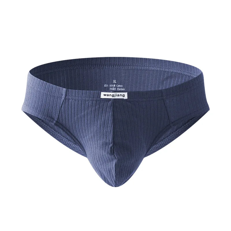 Soft Cotton Briefs Men Sexy Pouch Underwear Sweat Absorption Underpants Breathable