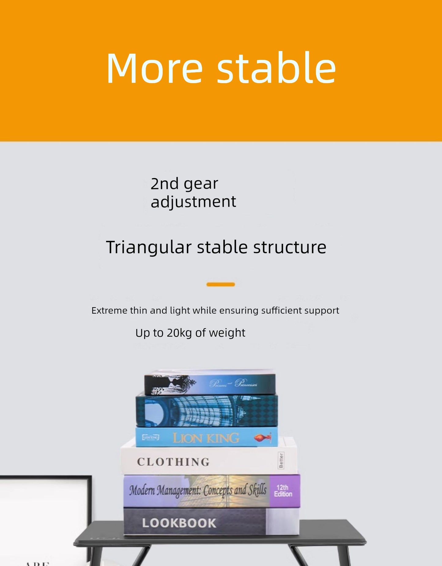 Lightweight Multi-Functional Tablet Folding Table