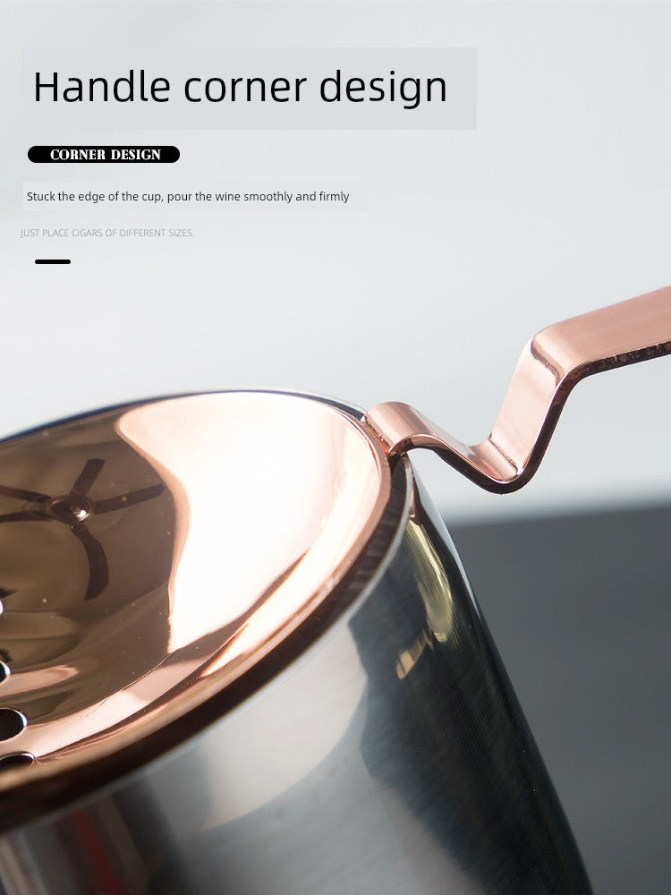 304 Stainless Steel Ice Filter Spoon-Shaped Ice Strainer Creative Cocktail Bar Filter Partition Ice Filter Cocktail Ice Cube