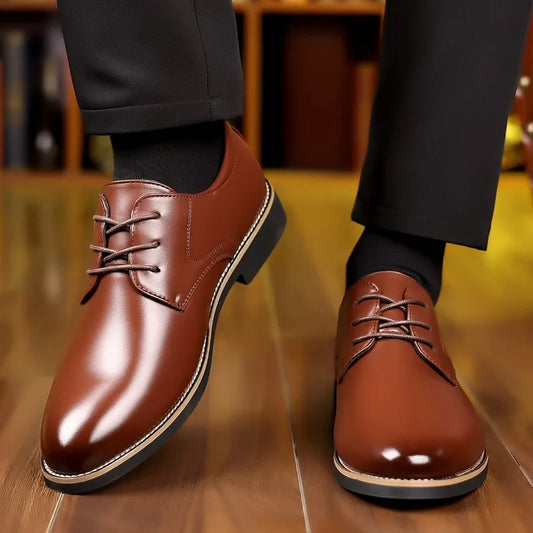 Men's Leather Dress Shoes Soft Sole